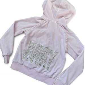 Y2K 2000s style Pink Juicy Couture hoodie